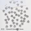 Accesorios de joyería DIY, nuevo material de aleación de plata antigua, bolso tejido a mano, estudiante, mujer, pulsera de gran agujero, collar, cabeza