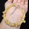 Pulsera de Dopamina de Piedra Triturada de Amatista Natural, Piedra Triturada Multigem, Turmalina Rosa, Venta Caliente de Exportación Collar de Flor Pequeña de Piedra Uva