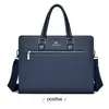 Nova Bolsa Masculina Portátil de Negócios Moda Pasta Masculina Horizontal de Ombro Diagonal Casual Bolsa para Computador Mochila Horizontal