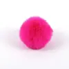 Colgante de pompón de pelo de conejo sintético multicolor para bolsa de regalo DIY, llavero, accesorios de joyería para bolso, venta al por mayor de joyería