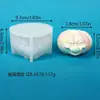 Molde de Silicone para Vela Perfumada de Abóbora de 3 Peças para Halloween, Molde de Abóbora Maligna Fantasma, Molde Decorativo