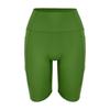 Nova Calça Esportiva Feminina de Cinco Pontos com Bolsos em Lycra de Alta Elasticidade para a Primavera de 2026, Calça de Yoga, Legging de Ciclismo, Calça de Cinco Pontos