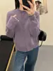 Suéter Feminino de Gola Alta Meia-Calça Cardigan Tricotado Jaqueta Feminina 2026 Novo Estilo Único e Bonito Top para Início de Outono Outono e Inverno
