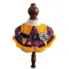 Disfraz de Halloween para mascota: cabeza de calabaza de gato, collar divertido y babero para perros, osos de peluche y perros pequeños a medianos