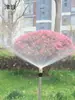 Aspersor de rega de jardim rotativo automático de 360 graus para irrigação de gramado, resfriamento de telhado, remoção de poeira e bico de atomização