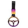 Anillo de tracción manual de color JDM para coche, anillo colgante de advertencia de seguridad para coche, anillo de advertencia para parachoques trasero, anillo de tracción manual en forma de corazón