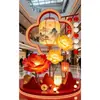 Decorações de Pavilhão Estilo Tradicional para o Festival da Primavera e Ano Novo, Adereços Decorativos de Iluminação Comercial e Dispositivos de Iluminação