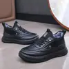 Zapatos de Algodón de Invierno con Terciopelo y Zapatos Casuales Engrosados para Hombres de Mediana Edad y Ancianos, Zapatos Cálidos para Papá, Zapatos Deportivos de Exterior de Suela Blanda para Hombre