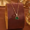 Colar de aço de titânio estilo japonês e coreano feminino all-match nicho design high-end luxo clavícula cadeia amor pingente de jóias atacado
