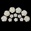 Color Sólido Foil Dorado Foil Plateado Borde Dorado Accesorios de Resina Rosa Accesorios de Pegamento Crema Resina Hecha a Mano DIY Accesorios Pequeños de Resina