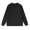Sudadera Pesada de Cuello Redondo Bordado de Logo Personalizado Unisex Espesa Lisa Pullover Sudadera Top Holgado Estampado de Texto