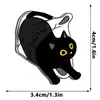 Nuevas Pegatinas Magnéticas de Gato Lindo de Acrílico para Refrigerador Creativas Lindas Mascotas Gato Negro Pequeño Animales Lindos Pegatinas Decorativas Magnéticas