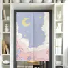 Cortina de puerta para venta al por mayor transfronteriza, barra telescópica sin taladro, cortina de privacidad para decoración de entrada de dormitorio del hogar, cortina de media cortina, cortina divisoria