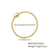 Yao Quan Europa y Estados Unidos nuevo brazalete de amor popular cadena de brazalete de hueso de serpiente de personalidad chapado en oro ventas directas de fábrica