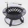 Conjunto Completo de Fogareiro para Chá, Churrasqueira, Churrasqueira de Pátio Exterior, Mesa Aquecida, Grelha de Churrasco, Churrasqueira Exterior