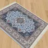 Alfombra de Estilo Étnico Esterilla de Oriente Medio Felpudo Árabe Lavable a Máquina con Borlas Manta Enrollable para el Hogar Estilo Xinjiang Hui