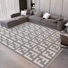 Alfombra de Sala de Estar de Lujo Ligero, Resistente a Manchas y Fácil de Cuidar, Felpudo de Terciopelo de Cristal, Área Grande, Alfombra Antideslizante y Resistente al Desgaste para Toda la Casa
