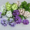 Hortênsia de Madeira Artificial Ramo Único Bola de Neve da Sorte com 3 Pétalas Arco de Corredor de Casamento Flor Artificial Decoração de Casa Fabricante em Estoque