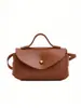 Bolsa Transversal Infantil Coreana Xiaohongshu Moda Feminina Porta-Moedas Bolsa de Mão Retrô Pu Macio Bolsa para Batom da Família