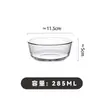 Cuenco creativo para postre y fideos, cuenco transparente de vidrio para ensalada, cuenco para arroz, plato de fruta espesa, vajilla de cocina para el hogar, cuenco para sopa