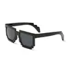 2022 Nuevas Gafas a Cuadros Marseille Cleck Rojas Amarillas Moradas Azules Verdes Gafas de Fiesta Gafas de Sol Divertidas