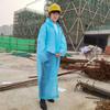 Impermeable Desechable para Obra de Construcción Engrosado Impermeable Ingeniería Unisex para Adultos Ropa de Abrigo Portátil Eva Largo Impermeable