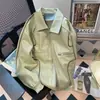 Jaqueta de Couro PU Estilo Retro Americano High Street para Homens, Primavera e Outono 2025 Nova Jaqueta de Baseball Coreana Grossa de Alto Padrão