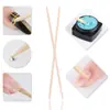 Palitos de Madera de Naranja para Remover Cutículas, 15 cm, Decoración de Uñas, 100 Piezas en una Bolsa, Palitos de Puntos de Doble Punta, En Stock Transfronterizo