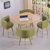 Juego Simple de Mesa y Sillas para Recepción, Mesa de Negociación, Mesa y Sillas para Recepción de Tienda de Uso Comercial, Mesa Redonda Pequeña para Oficina y Ocio