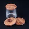 Tapa Redonda de Madera con Logo Imprimible Tapa Redonda de Nogal Taza de Té Botella de Vidrio Tapa Lh363