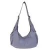 Bolso de Lona de Lunares de Gran Capacidad, Estilo Coreano de Nicho, Transfronterizo, para Mujer, Bolso de Hombro Cruzado Versátil para el Trabajo