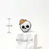 Calavera Halloween Nuevo PVC Goma Suave Zueco Zapato Decoración Hebilla Transfronterizo DIY Lindo Dibujo Animado Flor de Zapato Hebilla de Zapato Accesorios
