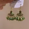 Pendientes de Malla Suave con Borlas y Pétalos Estilo Resort 2026 Nuevo Estilo Pendientes de Perla Elegantes Súper de Hada Accesorios de Oreja Impresionantemente Hermosos