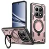 Estuches para Teléfono Móvil de Comercio Exterior al por Mayor Adecuados para Redmi Note 15, Estuche Protector Anti-Caídas Dos en Uno con Soporte Giratorio para Redmi 14C