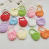 Bolsa tejida a mano para bricolaje Bolsa para auriculares Bluetooth Accesorios para ropa Mini bolsa pequeña tejida de lana