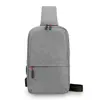 Bolso Cruzado, Bolso de Pecho para Hombre, Bolso de Hombro Funcional, Bolso de Hombro de Marca Moderna para Mujer, Mochila Deportiva Nueva, Riñonera con Agujero para Auriculares