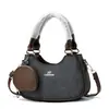 Bolso de Hombro Clásico Retro de Moda con Bloques de Color y Textura, Bolso Pequeño de Gama Alta con Decoración Exquisita, Bolso Diario para Mujer para el Trabajo