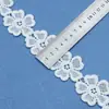 Punto nuevo encaje soluble en agua seda de leche bordado flor encaje encaje código de barras pequeño ropa de niños accesorios de boda accesorios