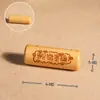 Accesorio de Dos Piezas con Doble Agujero Tallado en Sándalo, Pequeño Adorno de Madera, Colgante de Madera Vintage, Decoración Hecha a Mano para DIY