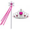 Acessórios Bela Adormecida Aurora Rosa Coroa de Sereia Bolsa Colar Conjunto Acessórios Princesa Rosa Dropshipping