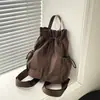 Mochila de design de nicho transfronteiriça 2026 para mulheres, leve de verão, casual, com cordão, versátil para o dia a dia e viagens
