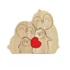 Adornos de Pingüinos de Pareja de Madera, Manualidades para Decoración del Hogar, Regalos de San Valentín, Souvenirs Rusos