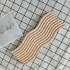 Adornos de Ondas de Agua Japonesas Mesa de Café Aromaterapia Exhibición Almacenamiento Viento Minimalista Moderno Pasillo Bandeja Madera