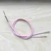 Hebilla de Hierro de 2 mm Cuerda Elástica para Mascarilla Cuerda Elástica Cuerda Elástica Hebilla Metálica Cordón con Púa Bolsa de Archivo Cuerda para Encuadernación de Libros de Hojas Sueltas