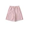 C3079-25 primavera nuevo estilo europeo y americano cordón elástico cintura alta perezoso suelto pierna ancha pantalones cortos casuales