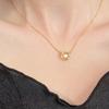 Collar de Corazón de Diamante de Plata Esterlina S925 Nalan Joyería de Cuello de Moda para Mujer Y01351
