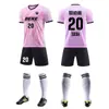 Conjuntos de Uniformes de Futebol de Fábrica para Crianças e Adultos, Roupas de Competição e Treinamento, Camisas Esportivas de Secagem Rápida, Compra em Lote no Atacado com Números Impressos