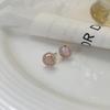 Aretes geométricos de ópalo para mujer, plata de ley, perforación de oreja, aretes elegantes, nuevos populares 2023, nicho, aretes de alta calidad