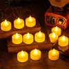 Vela Digital Artificial LED Festa Casamento Aniversário Conjunto Adereços Vela de Chá Pequena Natal Halloween Atmosfera de Feriado Luz