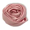 Rosa Bud Estéreo de Cetim 5cm Feito à Mão DIY Acessórios de Cabelo para Crianças Corsage Flor de Segurar na Mão Acessórios para Roupas Acessórios